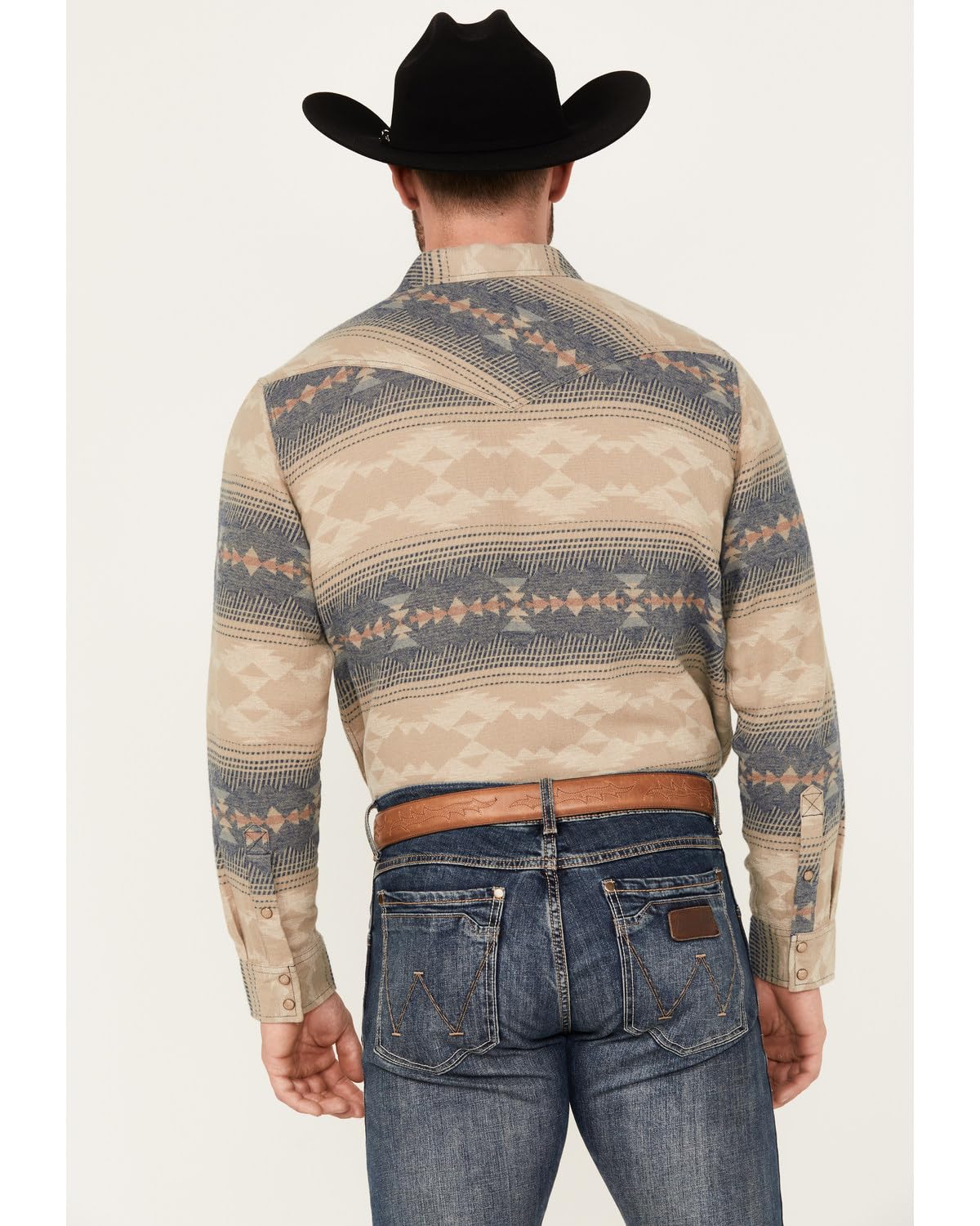 Cody James Men's Arrow Bear Southwestern Print Long Sleeve Snap Western Shirt - CJFA23FL6-TAN X- - Image 4